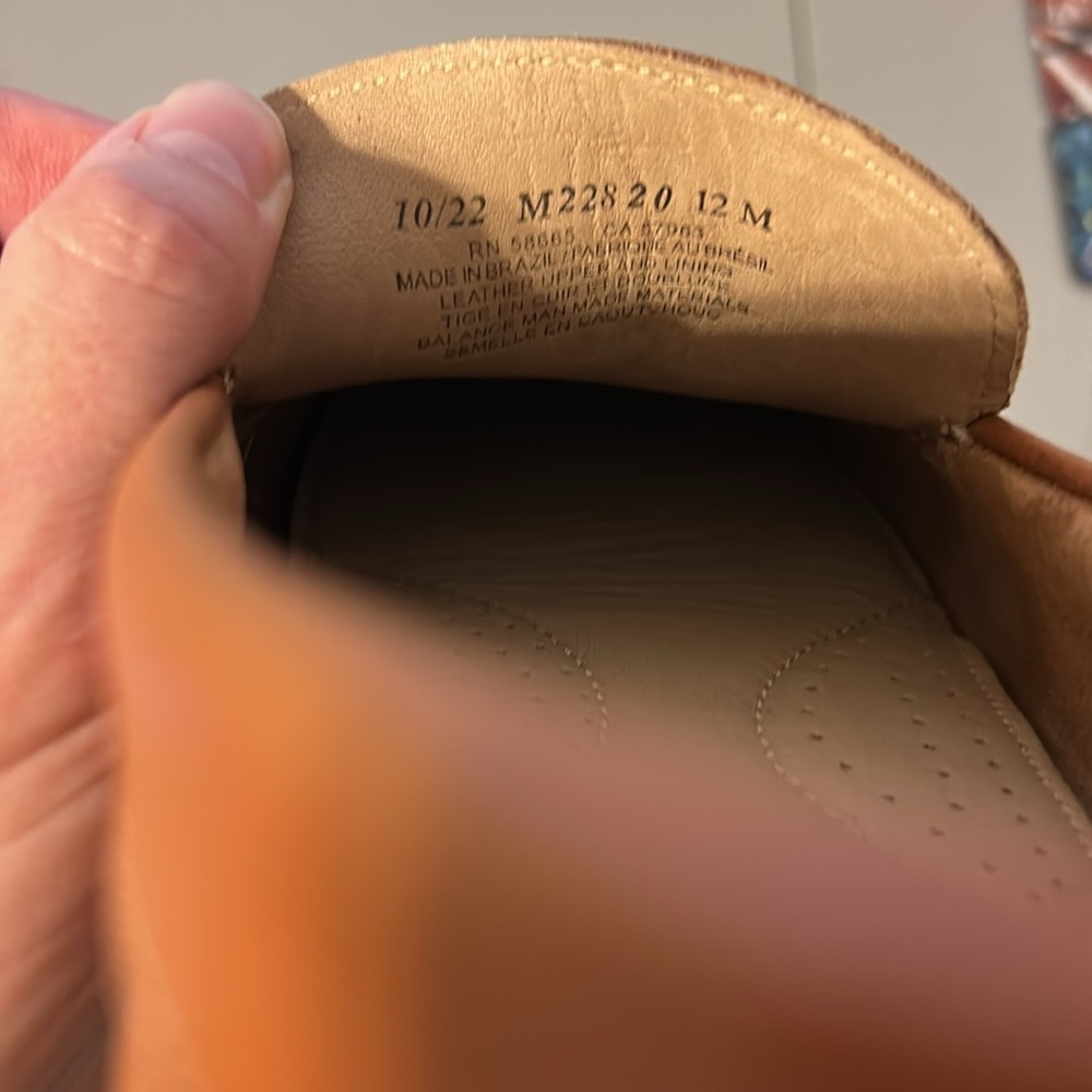 NORDSTROM RACK Slip On Leather Loafers. Never Worn! SZ 12. - Picture 8 of 8